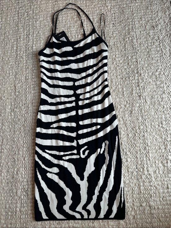 Fashion Nova Dresses & Skirts - Fashion Nova Black & White Zebra Slip Dress